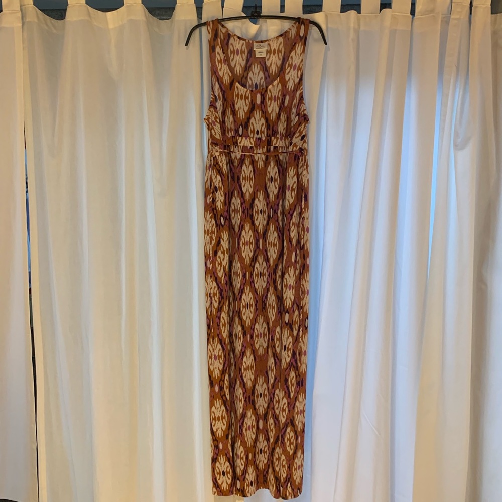 Motherhood Maternity sz M Maxi Dress Orange